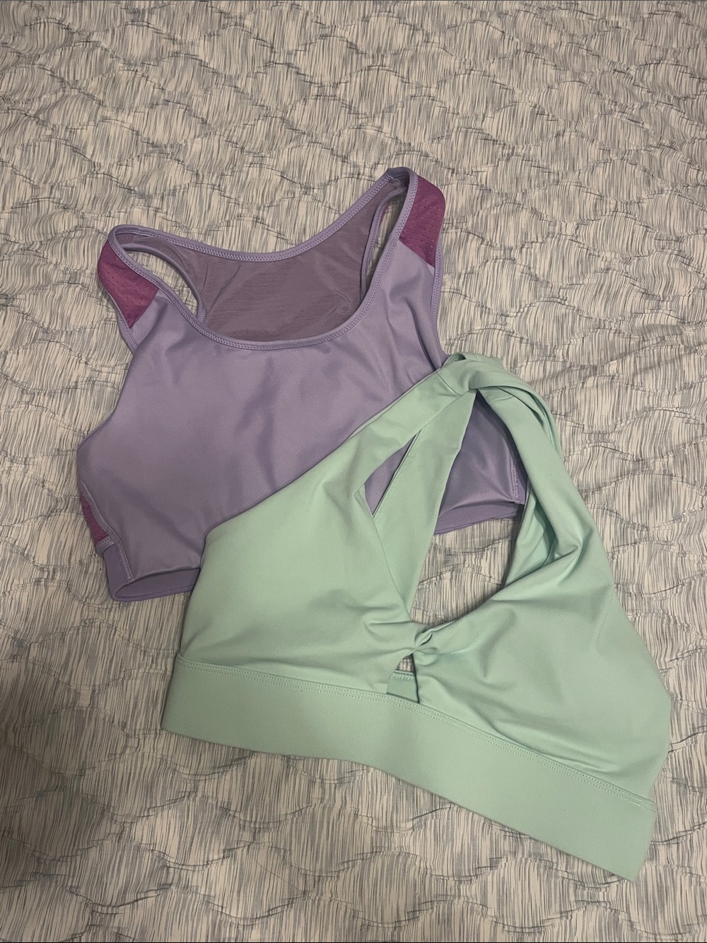 Women’s Lavender & Mint Swim Sports Bras
